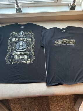U.S. Air Force Black Graphic Short Sleeve Tee - American Airmen